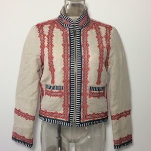 J. Crew embroidered quilted jacket 6 A131